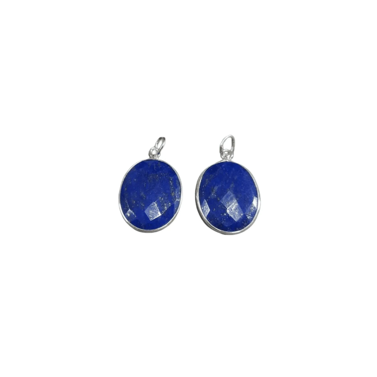 925 Silver Lapis Lazuli Pendant Oval Blue Color Jewelry - K Jewelry Accessories