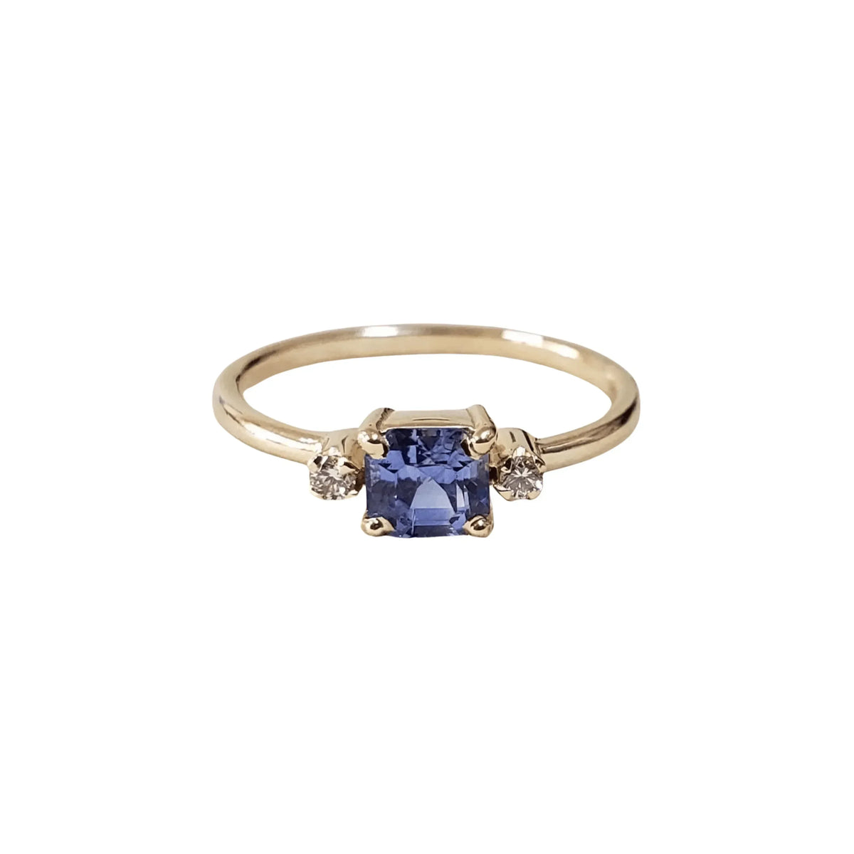 14k Gold Tanzanite & Diamond 14k Gold Ring - K Jewelry Accessories