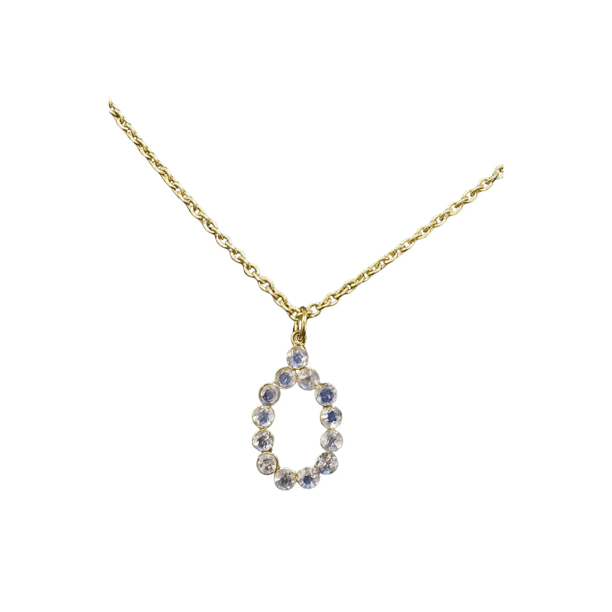 14k Gold Rainbow Moonstone Gemstone Pendant - K Jewelry Accessories