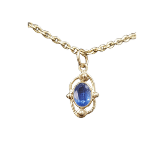 14k Gold Kyanite Pendant - K Jewelry Accessories