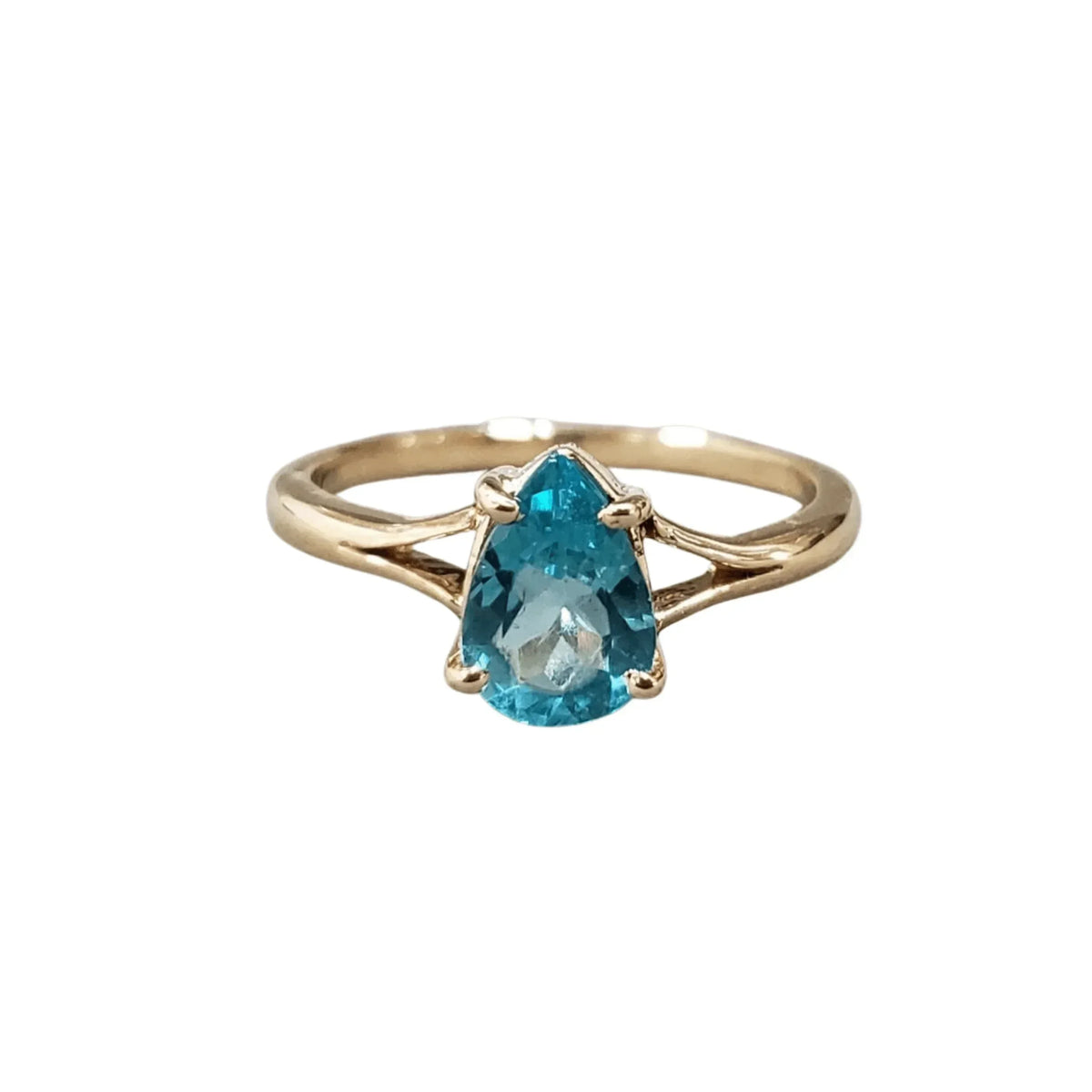 14k Gold Natural Ice Apatite Ring - K Jewelry Accessories
