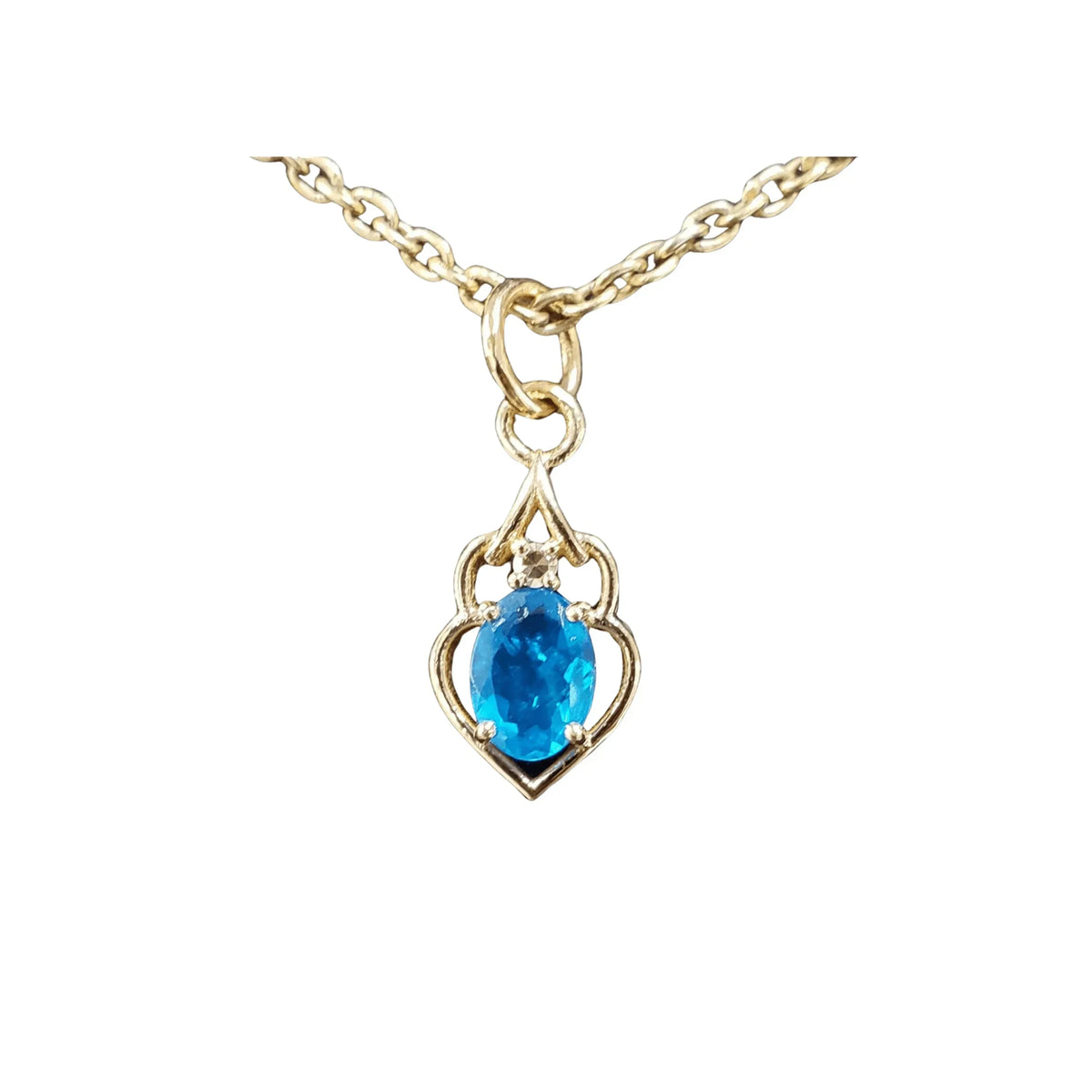 14k Neon Apatite Diamond Pendant Gold - K Jewelry Accessories