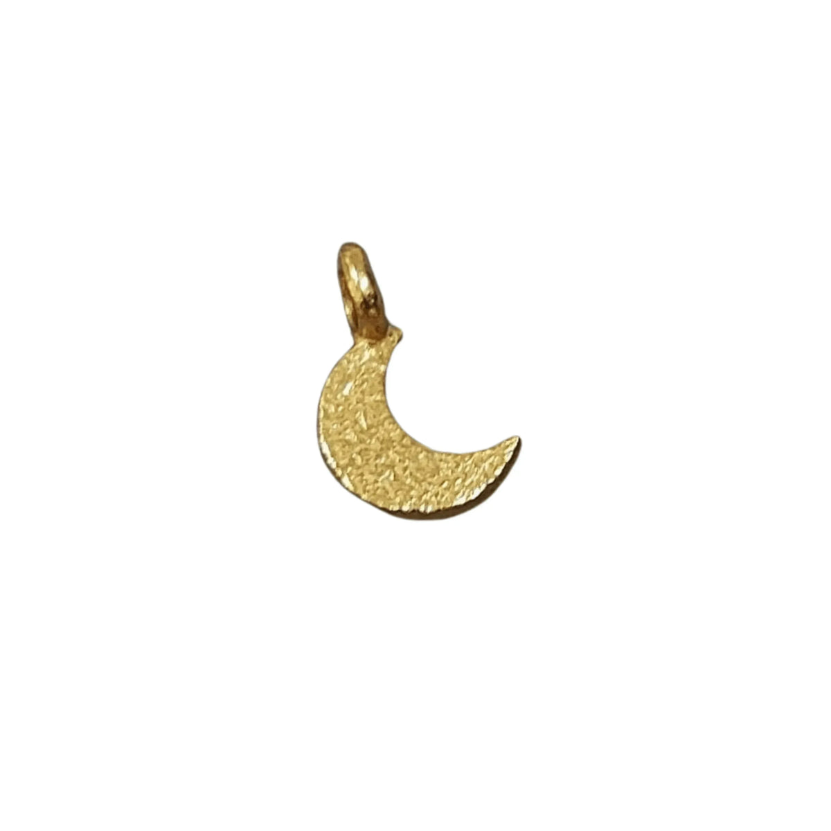 6 mm Gold Vermeil Half Moon Charm Pendant Findings - K Jewelry Accessories