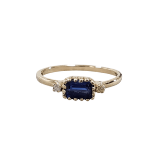 14k Gold Kyanite with Diamond Ring - K Jewelry Accessories