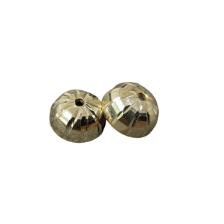 8 mm 18k Gold Half Round Bead - K Jewelry Accessories