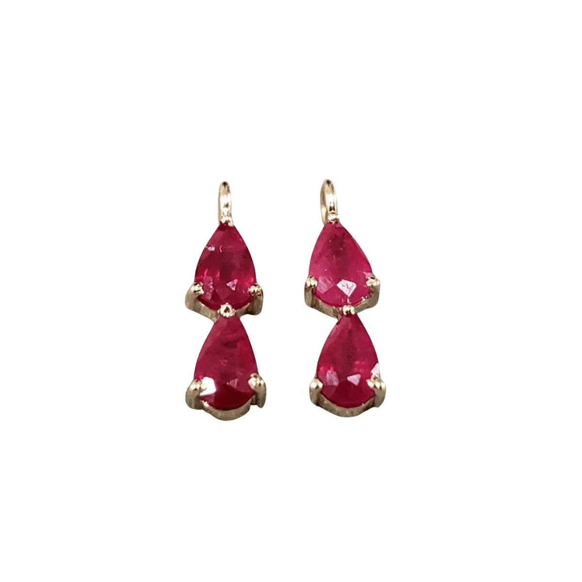Ruby 14k Gold Charms Pear Shape For Women - K Jewelry Accessories