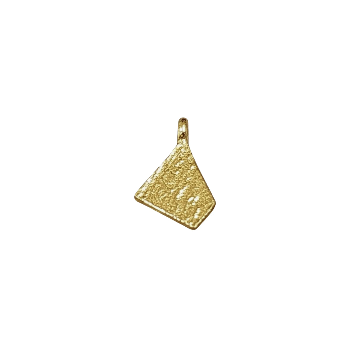 9.5 mm Gold Vermeil Asymmetrical Charm Elegant - K Jewelry Accessories