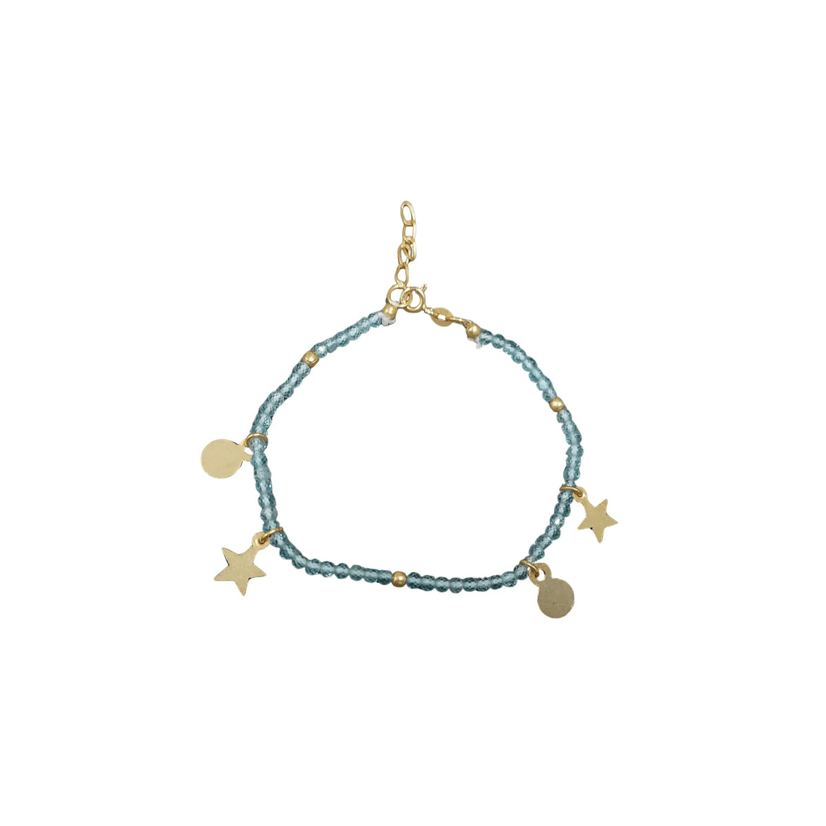 925 Handmade Apatite Silver Beaded Bracelet For Women - K Jewelry Accessories