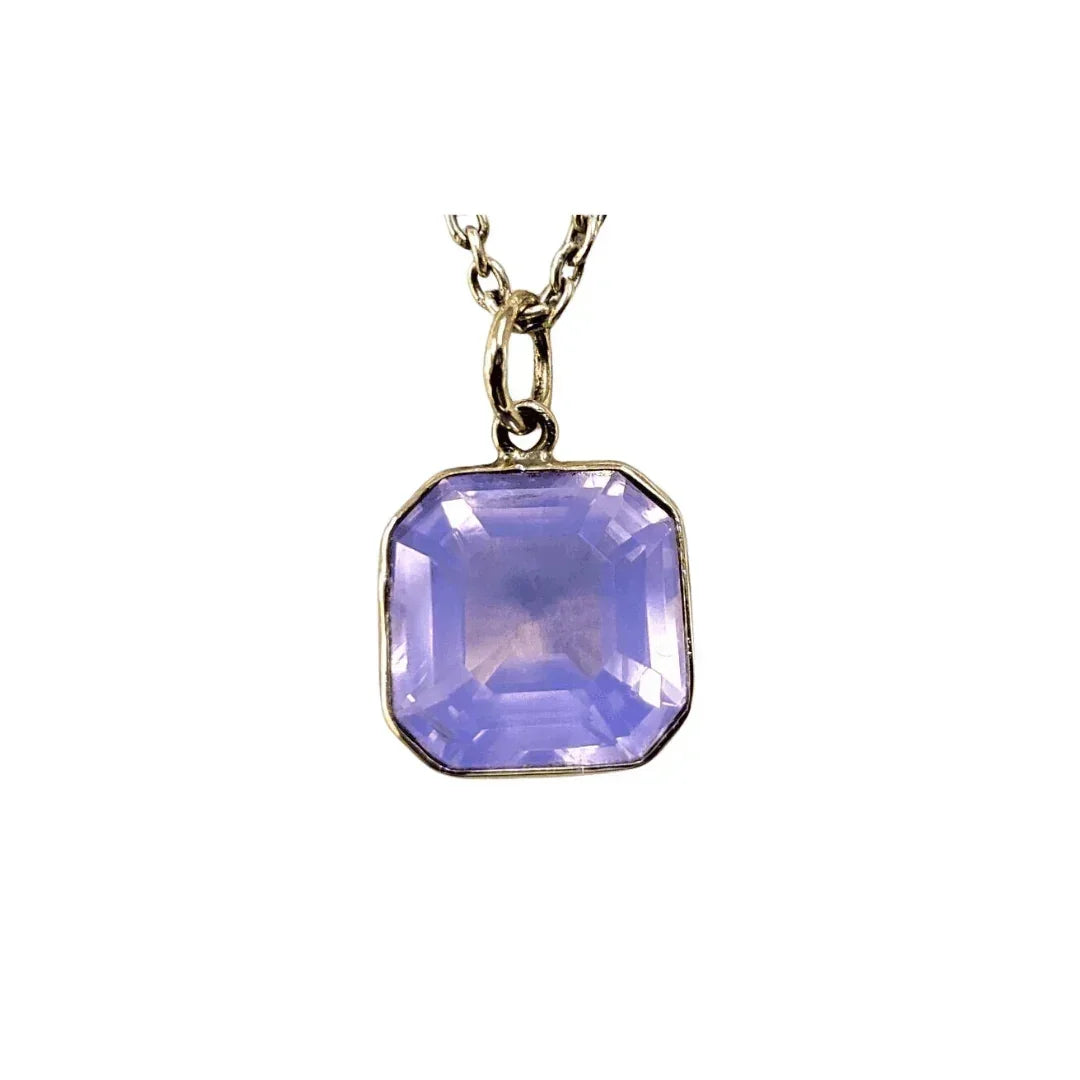 14k Gold Lavender Quartz Pendant Beautiful - K Jewelry Accessories