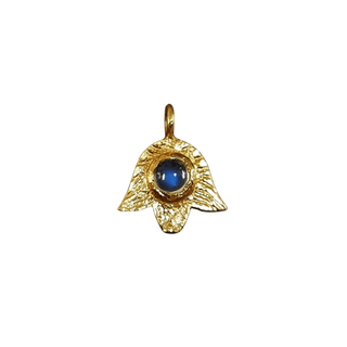 925 Gold Vermeil Rainbow Moonstone Charm - K Jewelry Accessories