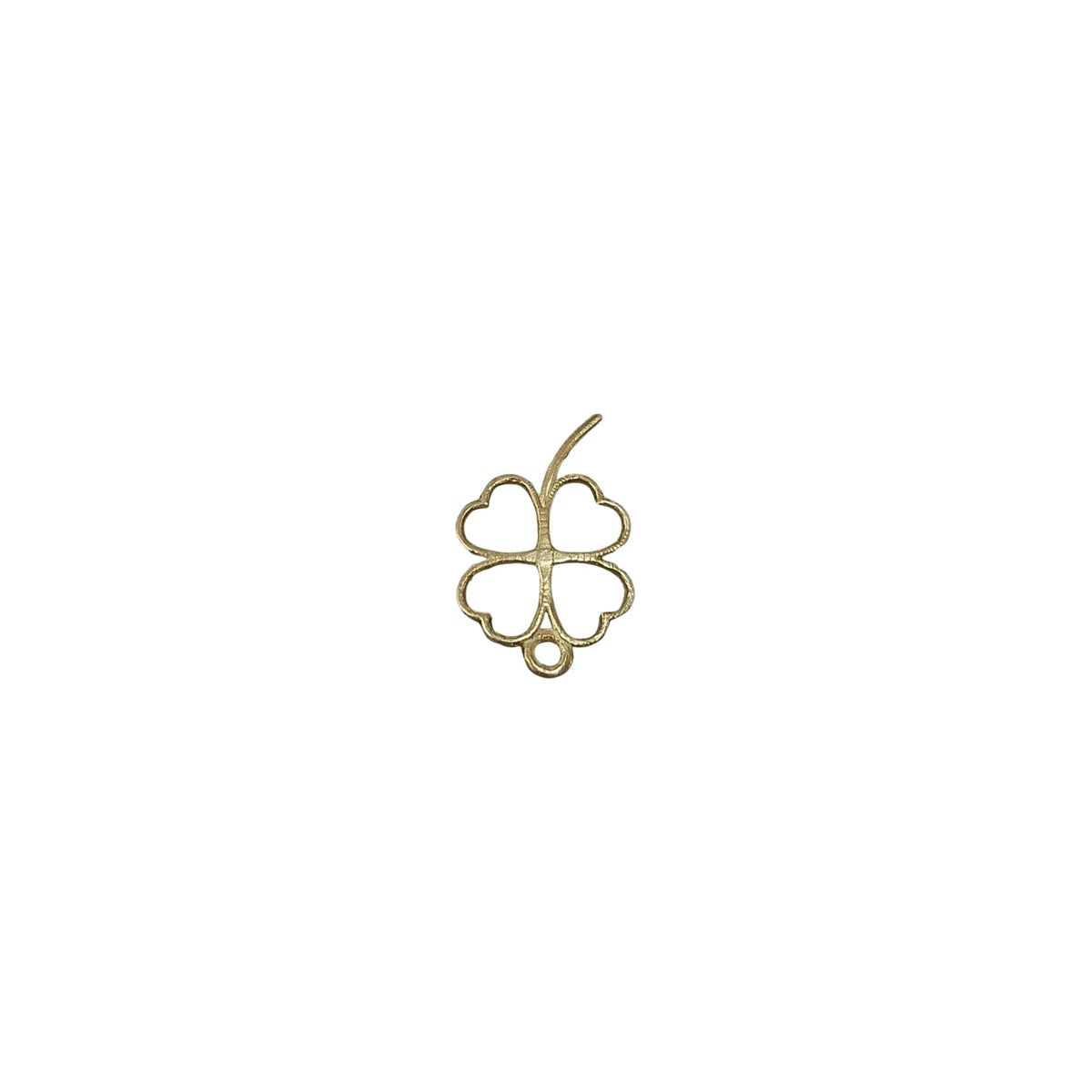 18k Gold Vermeil Clover Charm Minimalist - K Jewelry Accessories