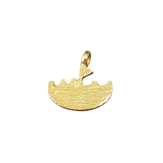 925 Gold Vermeil Cute Boat Charm - K Jewelry Accessories