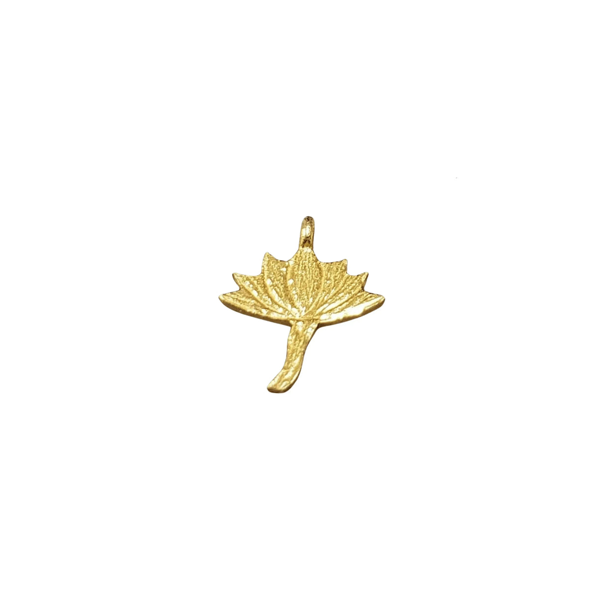 Handmade 925 Gold Vermeil Lotus Charm - K Jewelry Accessories