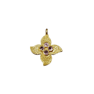 925 Gold Vermeil Tourmaline Charm - K Jewelry Accessories