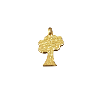 925 Gold Vermeil Tree Charm - K Jewelry Accessories