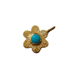 925 Gold Vermeil Turquoise Charms - K Jewelry Accessories