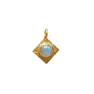 925 Opal Gold Vermeil Charm - K Jewelry Accessories