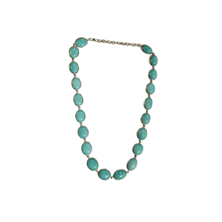 925 Silver Turquoise Chain Necklace - K Jewelry Accessories