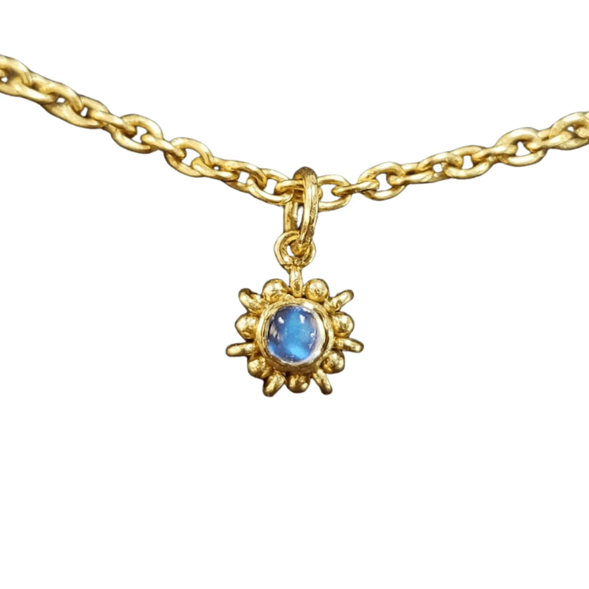 925 Gold Vermeil Rainbow Moonstone Pendant Findings - K Jewelry Accessories