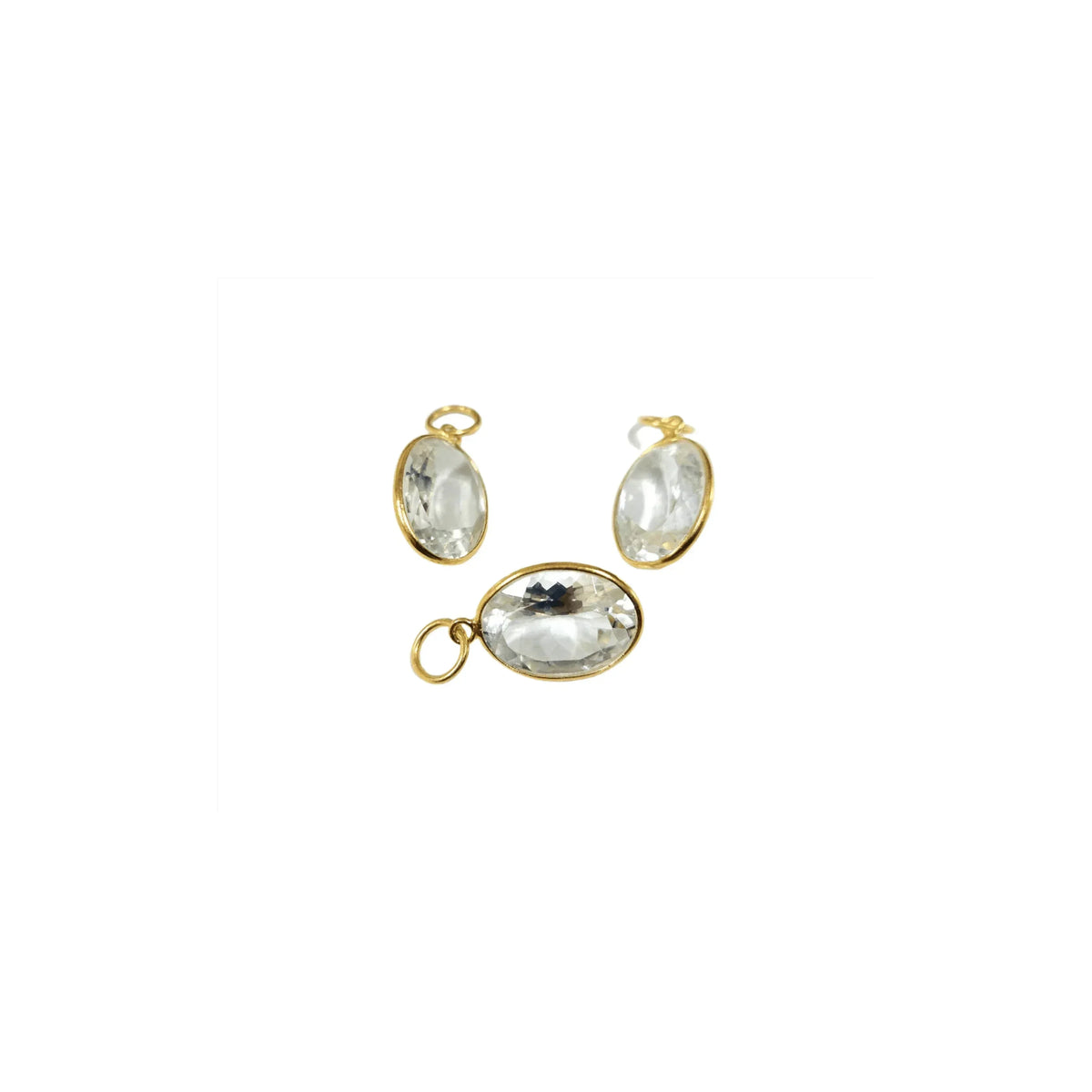 925 White Topaz Charm Necklace Pendant Beautiful Jewelry - K Jewelry Accessories