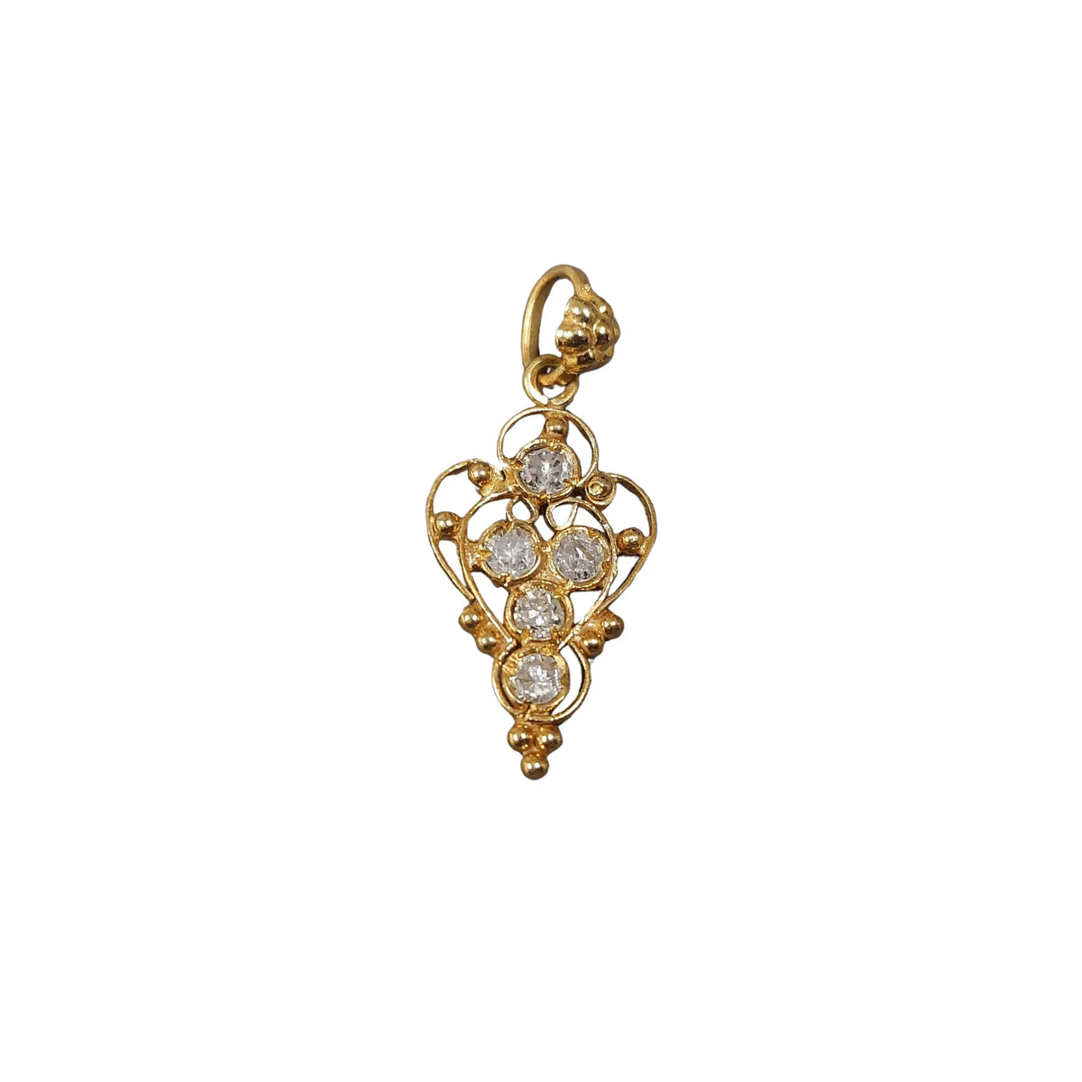 18k Gold Diamond Pendant jewelry findings gift for her - K Jewelry Accessories