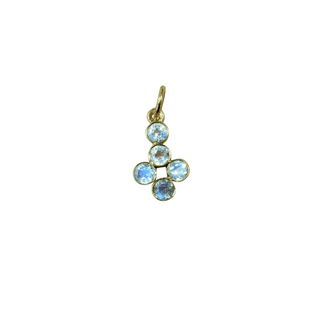 14k Gold Rainbow moonstone Pendant - K Jewelry Accessories