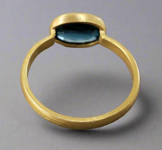 Handmade 14k Solid Green Kyanite Gold Ring - K Jewelry Accessories