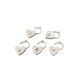 11 mm 925 Silver Heart Padlock Clasps - K Jewelry Accessories