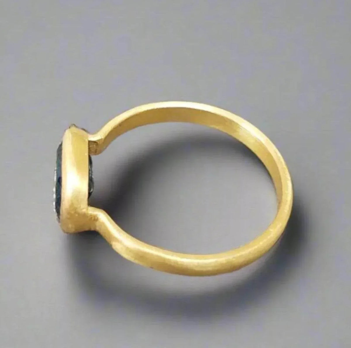 Handmade 14k Solid Green Kyanite Gold Ring - K Jewelry Accessories