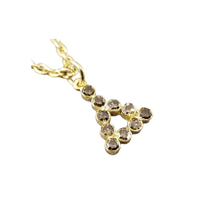 14k Gold Brown Diamond Pendant - K Jewelry Accessories