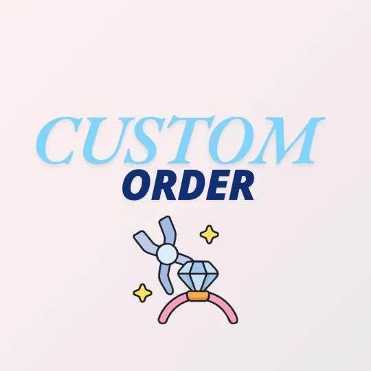 Custom Order - Lisa- 14k gold bird pendant with diamonds and turquoise studs