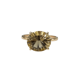 14k Gold Champagne Quartz Ring - K Jewelry Accessories