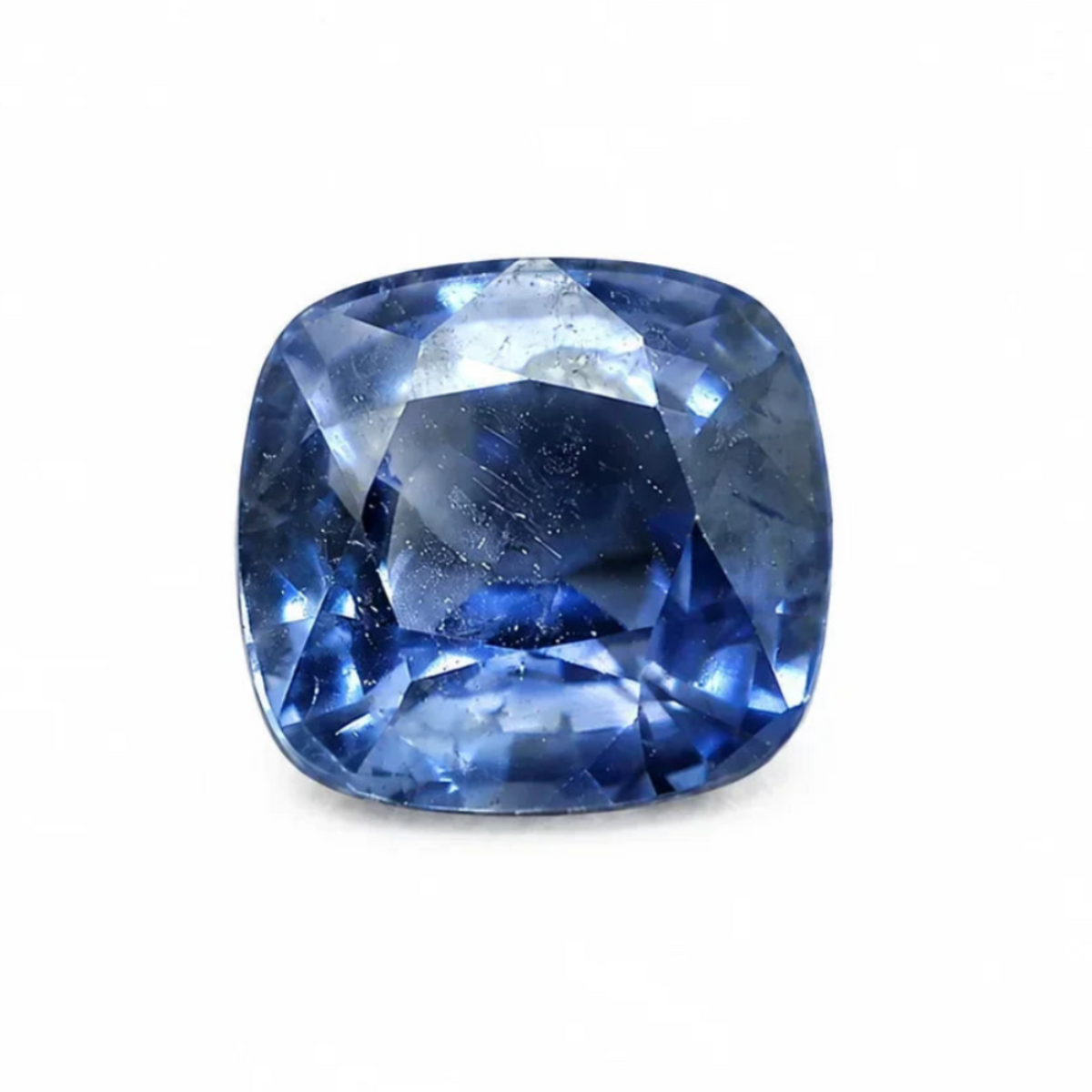 Faceted blue sapphire gemstone, ideal for luxury jewelry designs