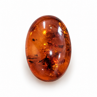3.63 ct Natural Reddish Orange Amber Oval shape - #AB3
