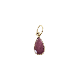 Dainty 14k Gold Pink Tourmaline Pendant - K Jewelry Accessories