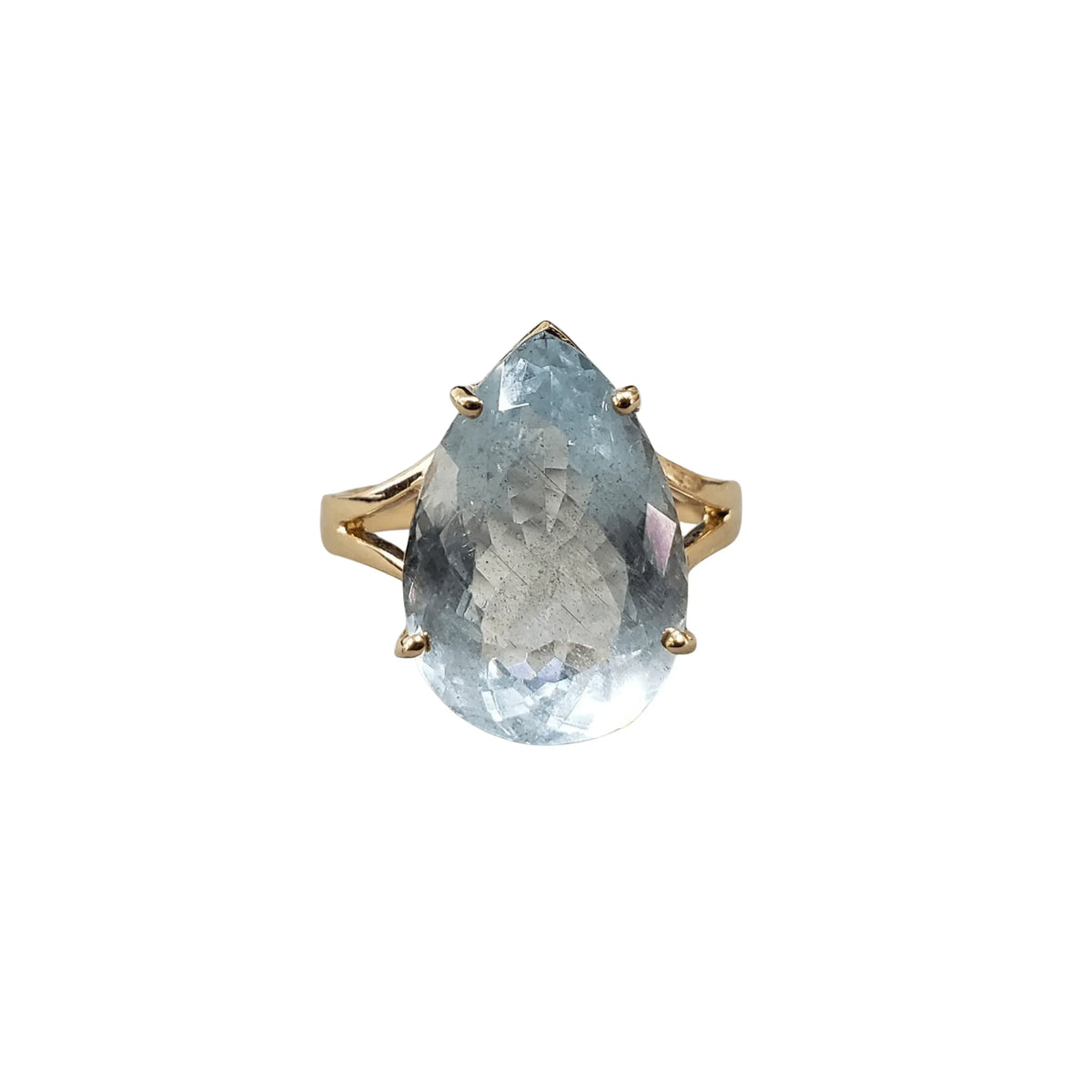 14k Gold Wedding Ring Dainty Aquamarine Ring - K Jewelry Accessories