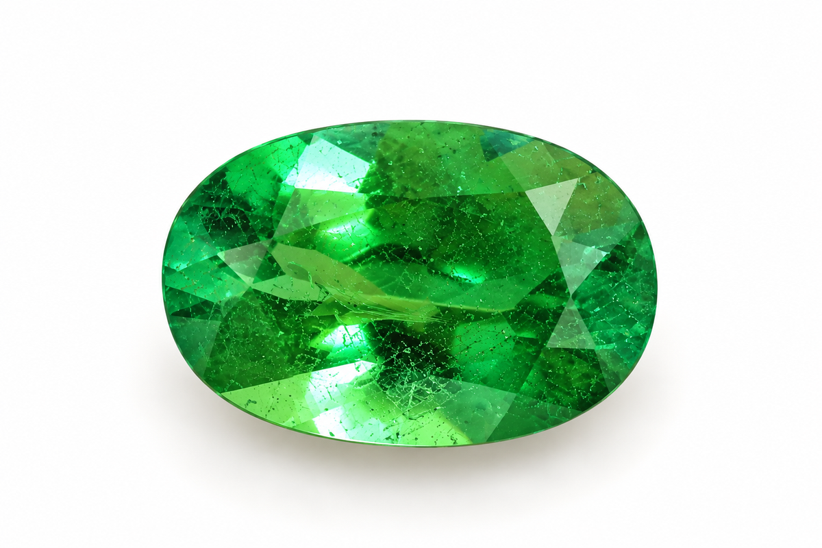 1.40 ct Natural Green Tsavorite Oval shape - #TS25
