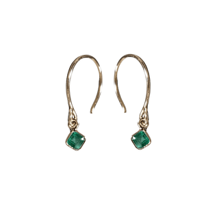 18k Gold Zambia Emerald Earrings Dainty - K Jewelry Accessories