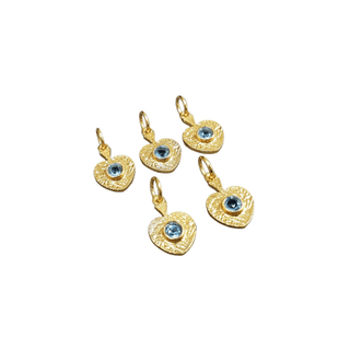 925 Gold Vermeil Blue Topaz Pendant - K Jewelry Accessories