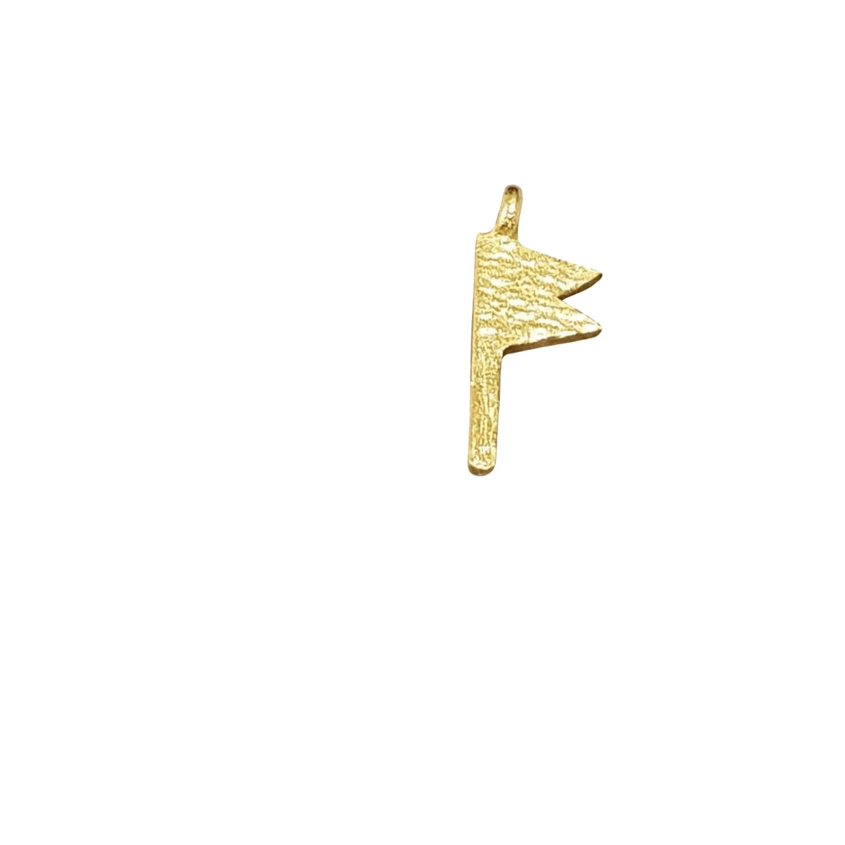 925 Gold Vermeil Charm Flag shape Designer Jewelry - K Jewelry Accessories