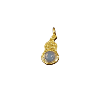 Gold Vermeil Designer Ethiopian Opal Charm Pendant - K Jewelry Accessories