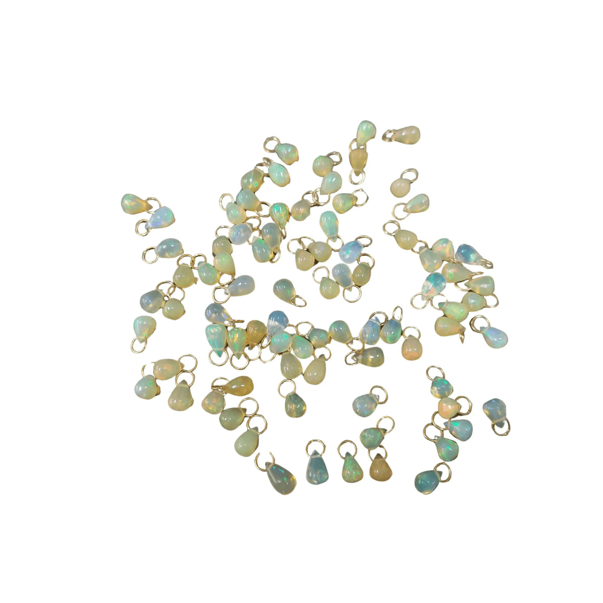 Gold Vermeil Ethiopian Opal Drilled Charms for Multipurpose - K Jewelry Accessories