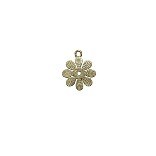 925 Gold Vermeil Flower Charm - K Jewelry Accessories