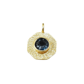 Gold Vermeil London Blue Topaz Charm - K Jewelry Accessories