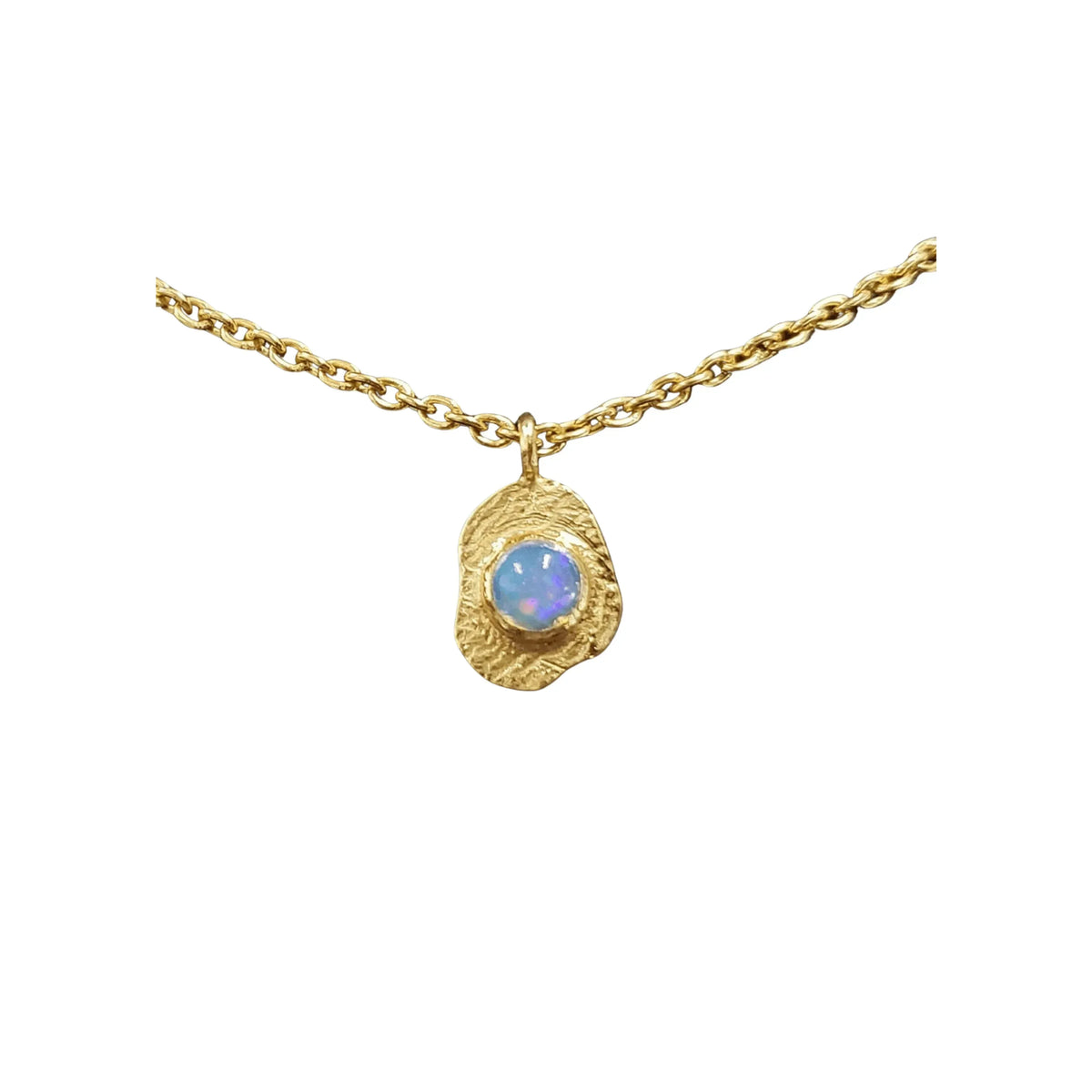 Gold Vermeil Minimalist Unshaped Coin Charm Pendant - K Jewelry Accessories