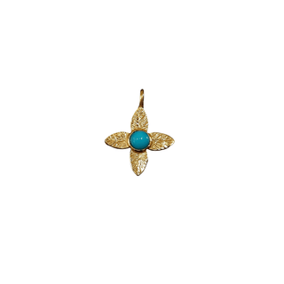 Gold Vermeil Turquoise Charm - K Jewelry Accessories