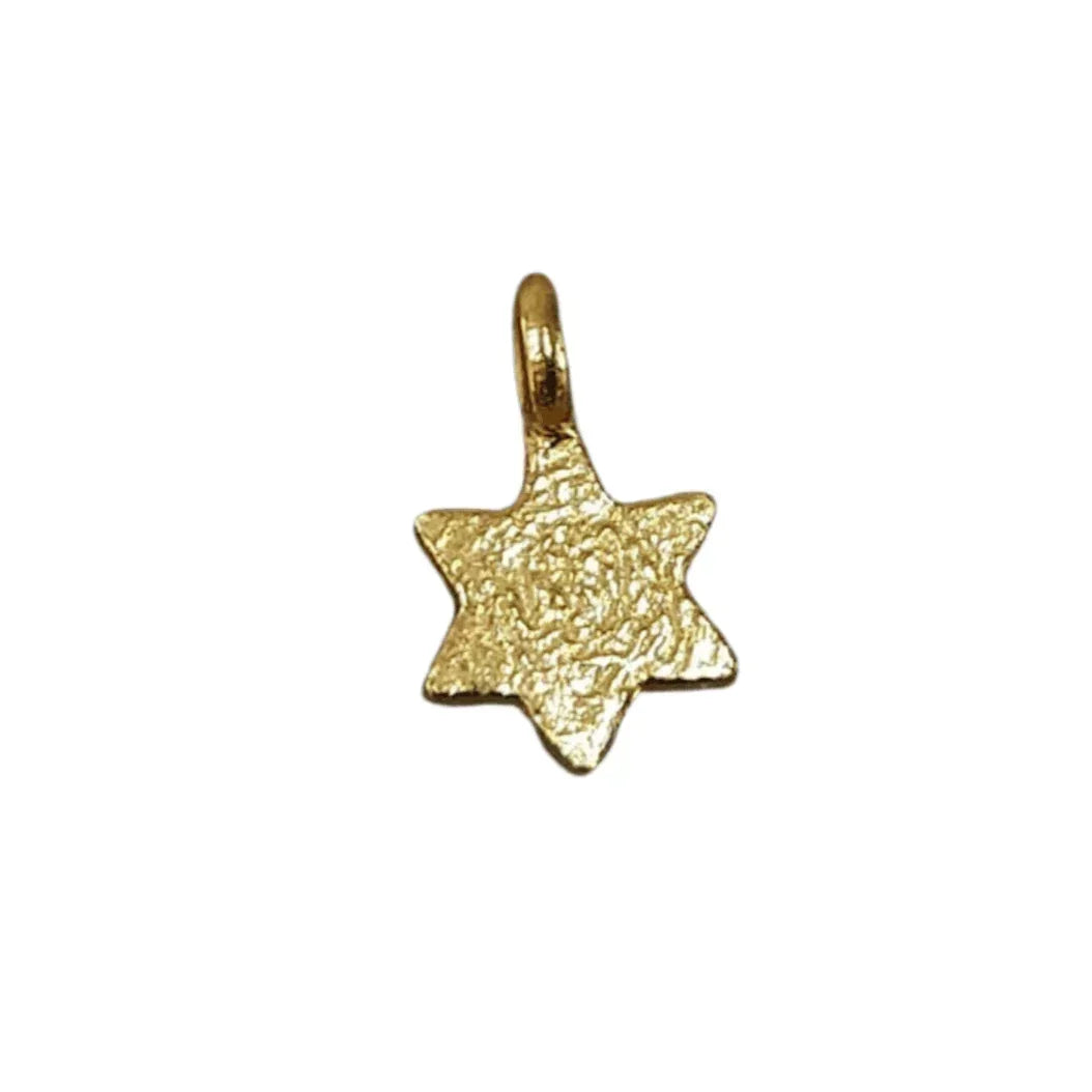 Beautiful 925 Silver Gold Vermeil Star Charms - K Jewelry Accessories
