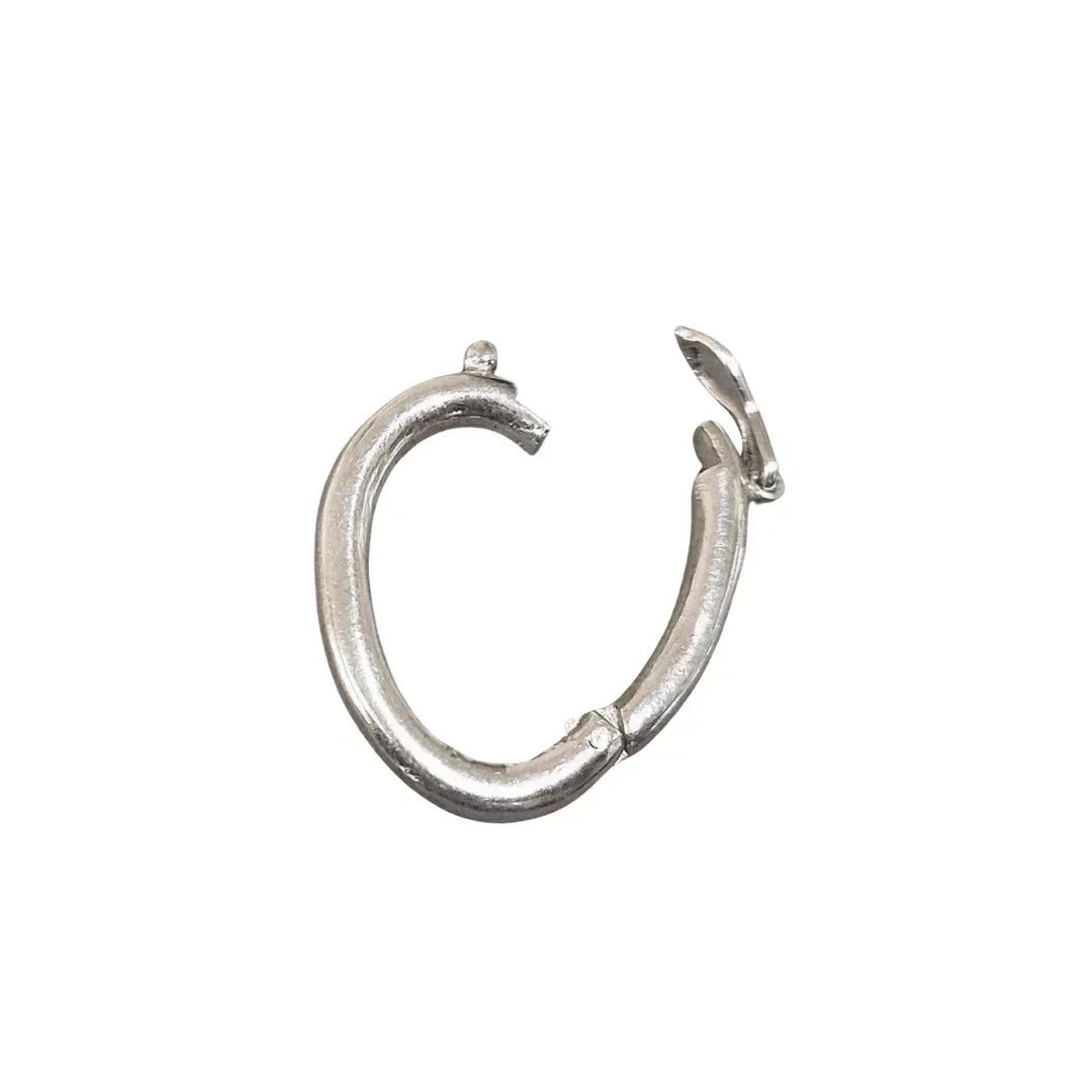 23 x 15.5 mm 925 Silver Oval Clasp Sterling - K Jewelry Accessories