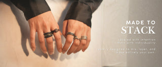 925 silver rings stacked to create a unique look - K Jewelry Accessories 