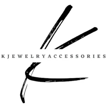K Jewelry Accessories logo with abstract brushstroke design